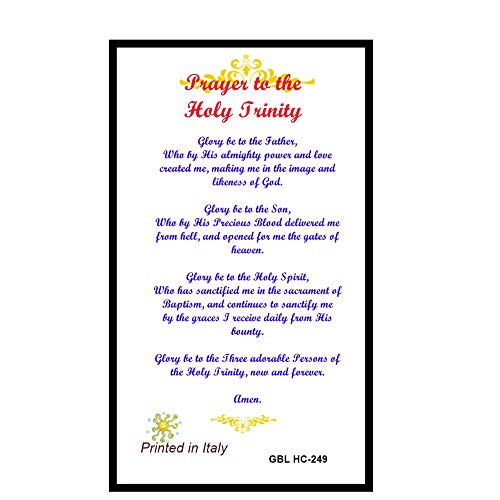 Prayer to The Holy Trinity Laminated Prayer Card Blessed by