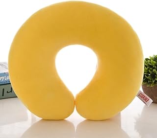 وسادة رقبة على شكل حرف U من القطن للراحة والطائرة والسيارة والسفر وسادة-طائرة-وسادة-بيدنج-مجموعة-19732، بدون أسلاك، متعدد الألوان