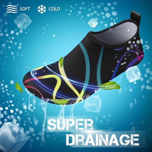 Image of SIMARI Water Shoes for Women Men Swim Aqua Socks Beach Pool Essentials Barefoot Surf River Boat Kayak Sea Yoga Sand Exercise Sport Accessories Breathable Quick-Dry Adult Youth Kid Size SWS001