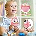 UNIH Roly Poly Baby Toys 6 to 12 Months Developmental, Tummy Time Wobbler Toy for Baby, Penguin Tumbler Wobbler Toys for Infant Boy Girl Gifts (Pink)