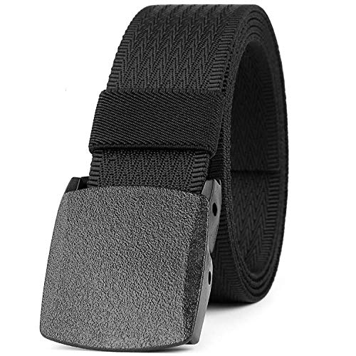 Image of JASGOOD Nylon Canvas Breathable Military Tactical Men Waist Belt With Plastic Buckle