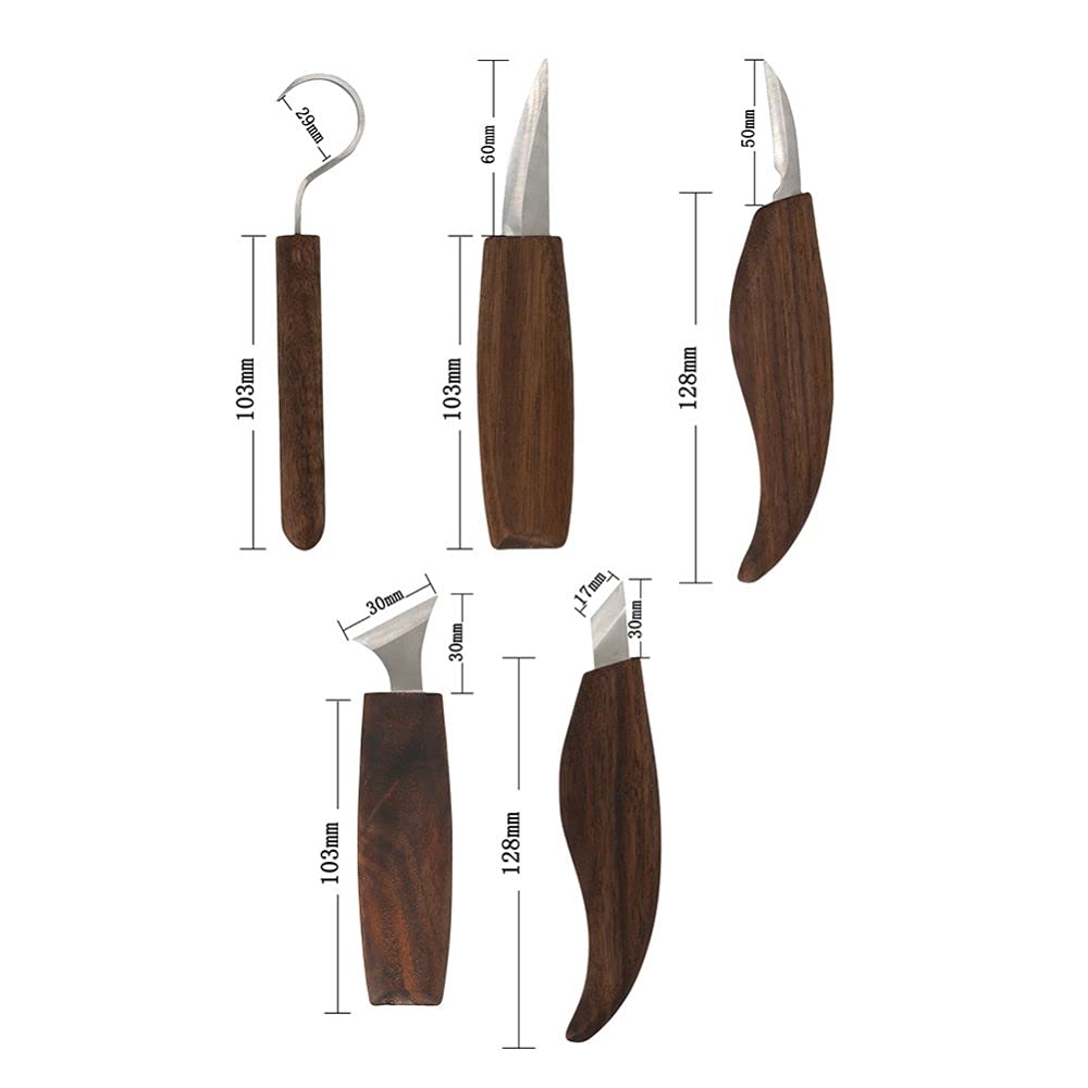 8Pcs Coltello da intaglio del legno Scalpello per la lavorazione del legno Cutter Set di utensili manuali per intaglio del legno Cucchiaio scultoreo Cutter, Cina