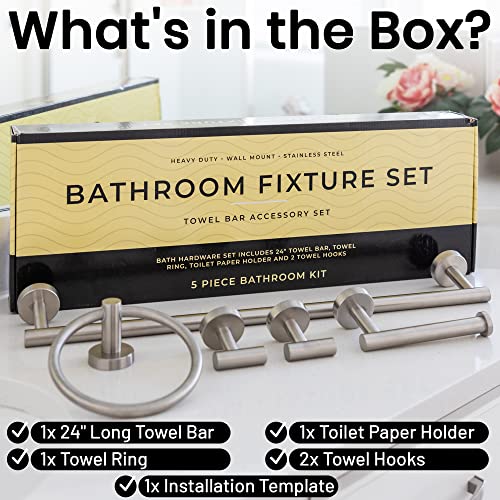 Brushed Nickel Bathroom Hardware #TOP7