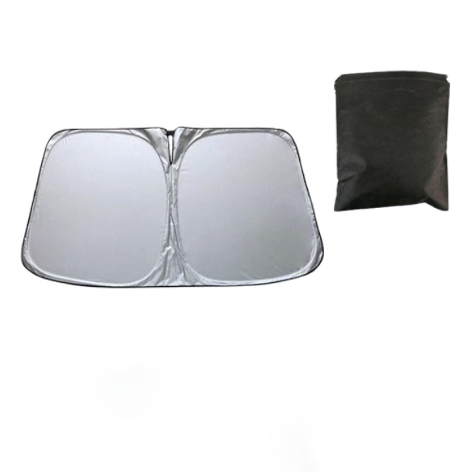 ONEMAJI Front Windshield Sunshade for Lexus RX II 400h 4WD 2003-2009, Titanium Silver UV Ray Reflector Interior Heat Blocker Foldable Sun Visor Shield,Front Windshield-145 * 80cm