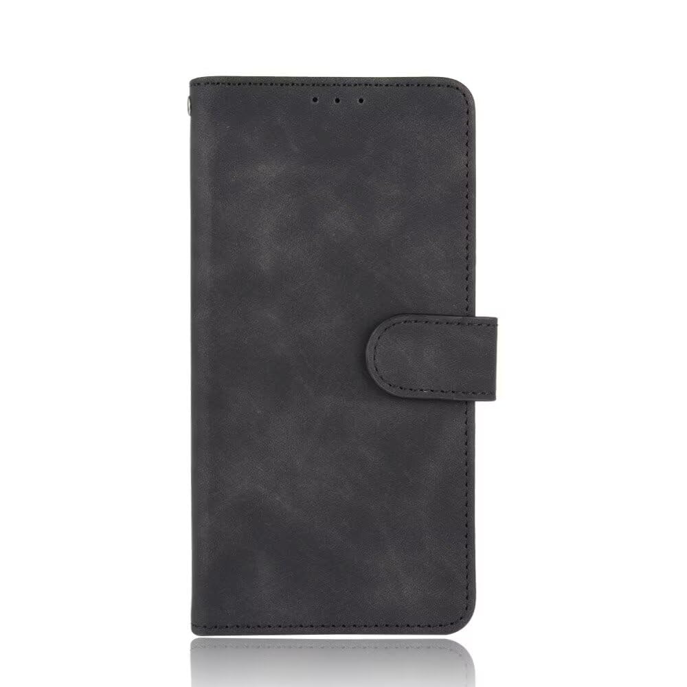 for Oppo Find X2 Case,Premium PU Flip Wallet Leather Case with Card Slots,Kickstand,Magnetic Closure,Shockproof Protection Protective Phone Cases Cover-Black