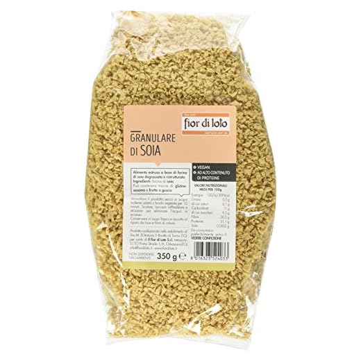 Fior di Loto Granulare di Soia - 3 pezzi da 350 g [1050 g]