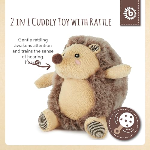 Bieco Plush Toy Hedgehog Baby with Rattle, Hedgehog Piksi - Image 3