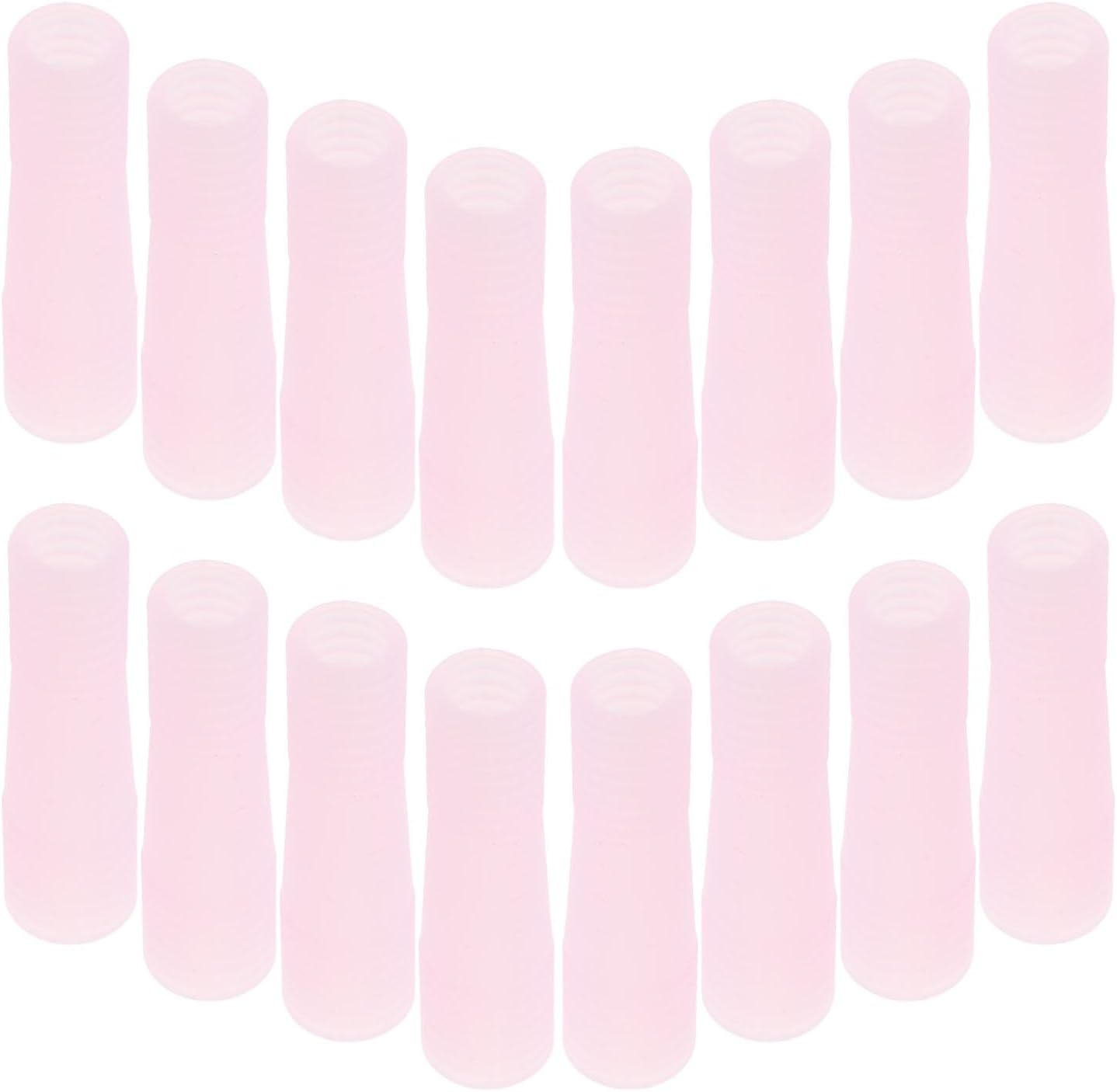 8 Pairs Silicone Nipper Protective Sleeves for Nail Scissors Pink