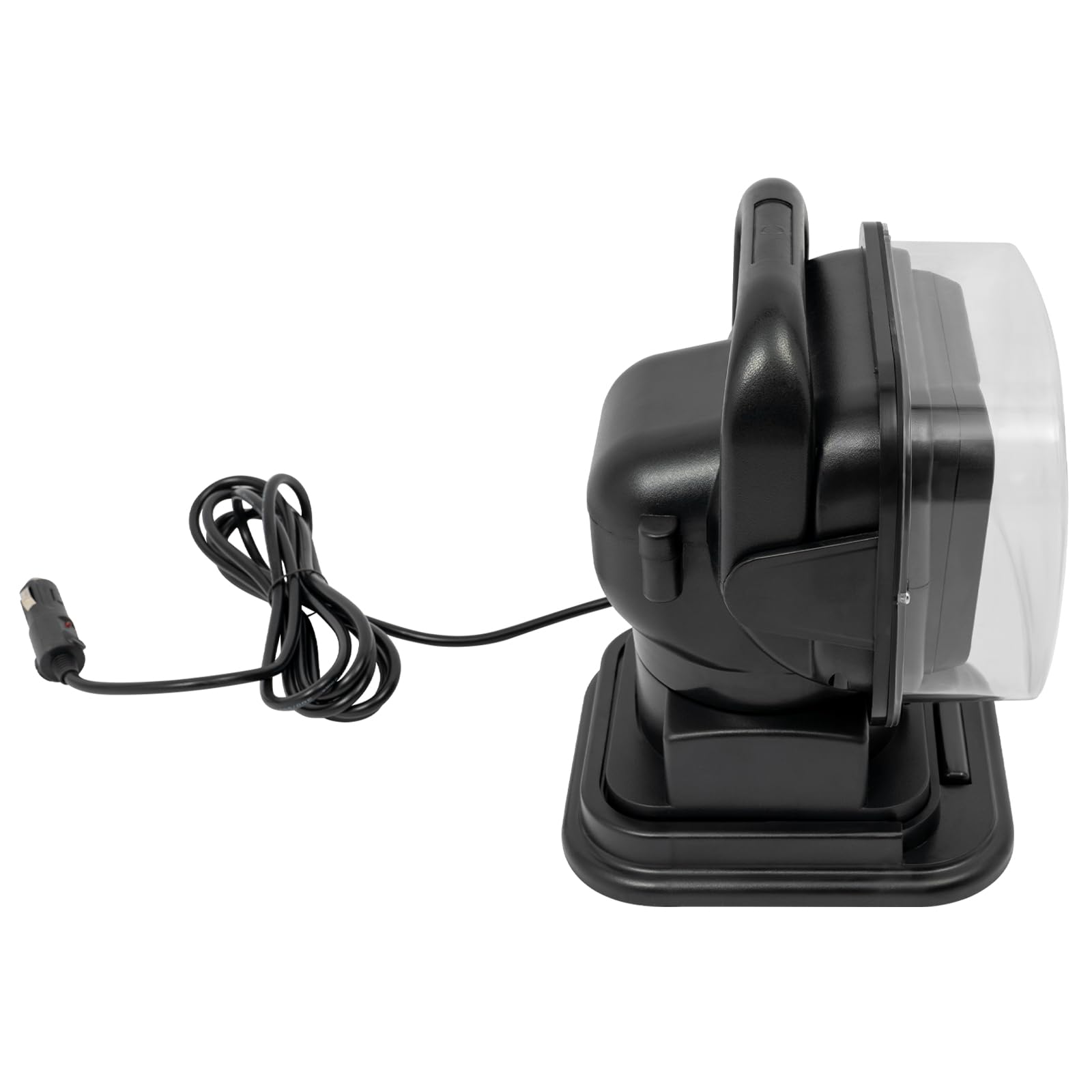 Faro da lavoro a LED, 50 W, 600 m, con telecomando e base magnetica, luce di ricerca a 360°, per SUV ATV, barche, IP67, colore nero [classe energetica E]