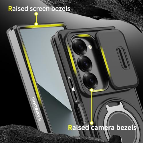 Coque magnétique Samsung Z Fold 6 bleu premium - 4