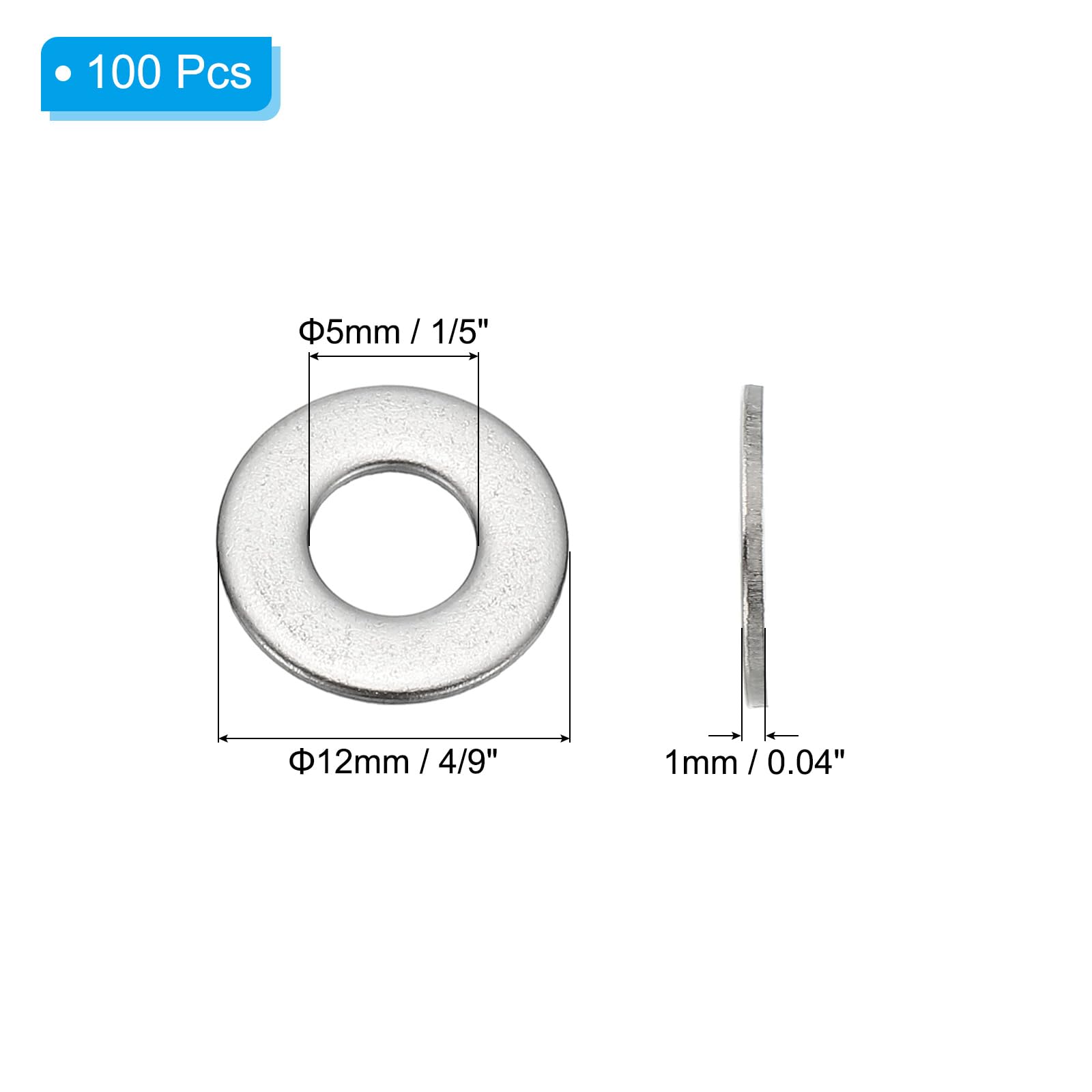 PATIKIL 304 Stainless Steel Flat Washer - Image 2