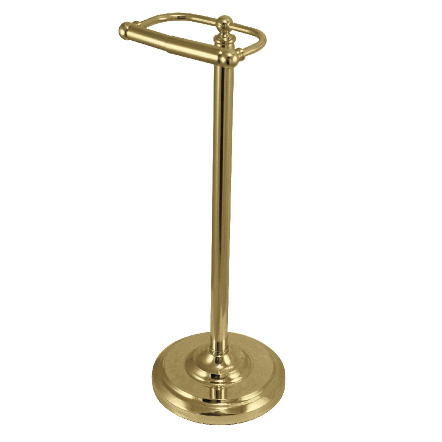 Kingston Brass Brushed Brass Cc2007 Vintage Freestanding Toilet Paper Holder,