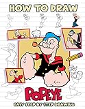 popeye figur olivia  How to Draw Popeye: Draw Anything And Everything With Popeye (Unofficial Book)