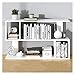 Organizator regałów 2-półka Pulpit Regałowa Regałówka Regałówka Drewno Desk Półka Organizator Literatura Wyświetlacz Stojak, Biały .Półki do przechowywania regałów. (Size : 39.4"x7.9"x23.6")