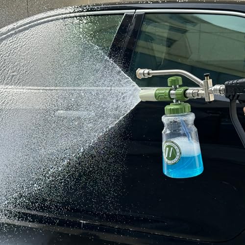 Dual Lancer Pressure Washer Wand with 3600 PSI, M MINGLE Foam Cannon
| Adjustable Soap Cannon with Dual-Connector Tool,