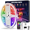 ATBAOXO LED Strip Lights, 16.5 ft Music Sync Smart RGB LED Lights, Color Changing with App and IR Remote Control, Perfect for Christmas, Parties, Celebrations, and Home Decorations