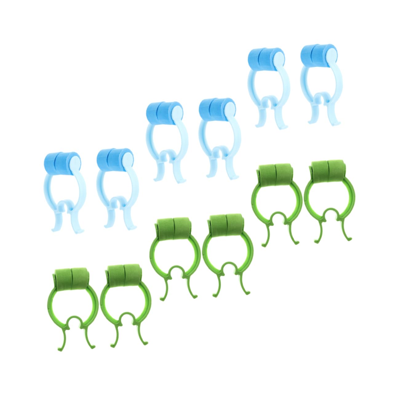 Baluue 12 Pack Nose Clip Stoppers for Nosebleeds Portable Nose Pincher Eva Pom Material for Home Travel