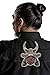 Kurosawa Samurai Head Patch - Full Embroidery Jiu Jitsu Gi Kimono Patch – Intense Beautiful Coloring – 5 1/2 Inches Wide and 7 Inches Tall – Perfect for Jackets and T-Shirts