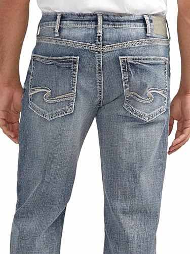 Image of Silver Jeans Co. Men's Zac Relaxed Fit Straight Leg Jean - Legacy