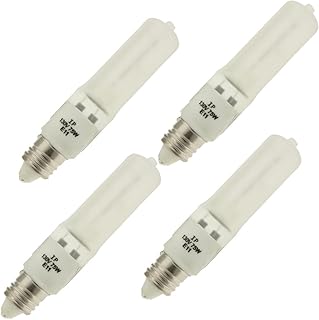 Industrial Performance Q75/FR/MC 130V, 75 Watt, T4, Miniature Candelabra (E11) Base Quartz Light Bulb (4 Bulbs)