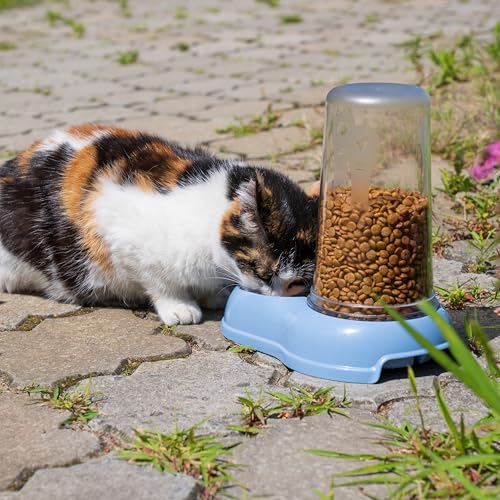 Ferplast Futter- oder Wasserspender für Hunde und Katzen AZIMUT 1500 Futtertrog 1,5 Liter Wasser, Rutschfester Boden, 16,5 x 25 x h 24,5 cm Weiß
