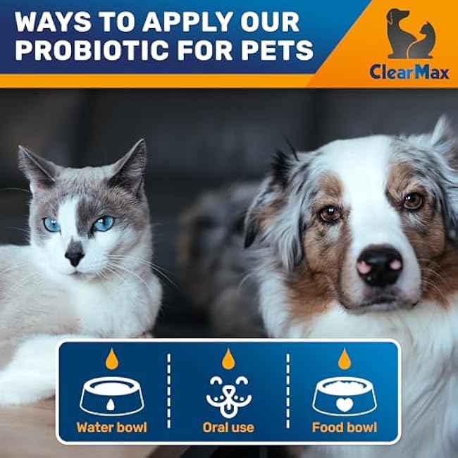 Liquid Probiotics for Dogs and Cats ¨C 6 Billion CFU Pet Digestive Support ¨C Dog Probiotics with Enzymes ¨C Cat Probiotic Supplement ¨C 2-oz Bottle-4wj9bgzt