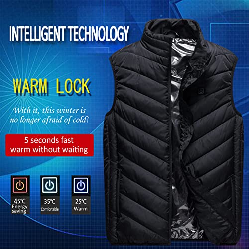 Gilet chauffant électrique USB vêtement thermique 8 zones de chauffage