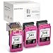Produktbild SWISS TONER 546 Kompatible für Canon CL546 für Canon PIXMA MG2950 IP2850 MG2450 MG2550 TS205 TS305 TR4550 TR4551 MX495 Drucker(1xFarbe+2xFarbe Ersatz)