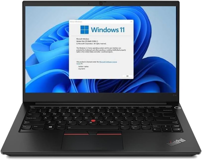 Lenovo ThinkPad E14 Intel Core i5 11th Gen 14-inch (35.56cm) FHD IPS Antiglare Thin and Light Laptop (16GB RAM/512GB SSD/Windows 11 Home/Microsoft Office H&S 2021/FPR/Black/1.59 kg), 20TAS13N00