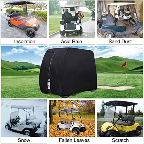 Pokrowiec na wózek golfowy, wodoodporny materiał z powłoką PVC, pasuje do większości wózków golfowych