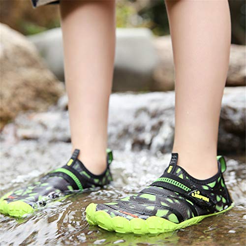 Image of UBFEN Water Shoes for Kids Boys Girls Aqua Socks Barefoot Beach Sports Swim Pool Quick Dry Lightweight Toddler Little Big Kid | Lightweight, Barefoot-style, Perfect for Water parks, Beach, Pool, Kayak, Creek Hiking, Camping, Toddler, Little Kid, Big Kid