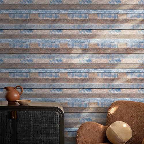 Paneles de pared 3D efecto madera Commomy autoadhesivos de 30x30 cm 8