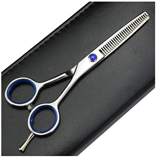 RWRAPS Set da Parrucchiere Forbici per Baffi con Anello in Gomma Forbici per Capelli Professionali