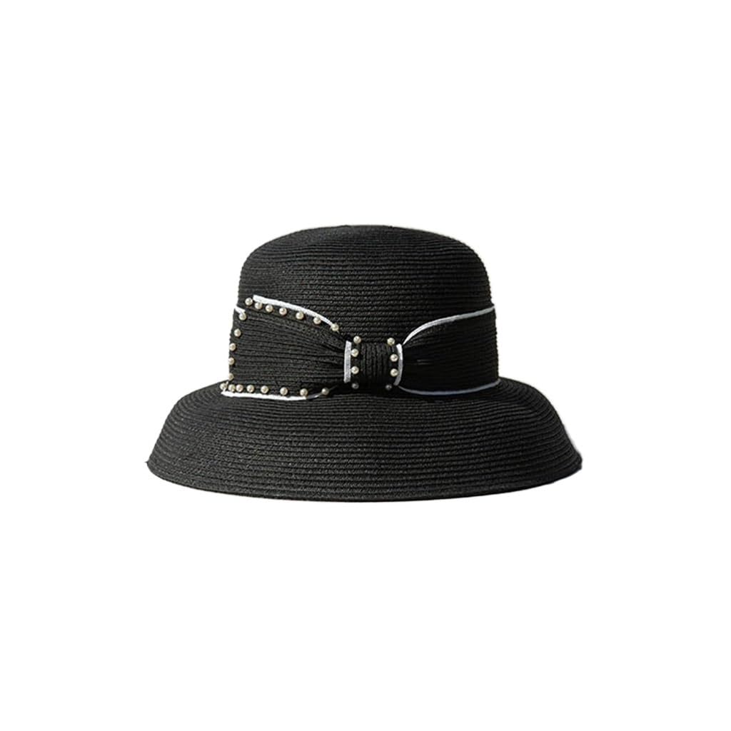 Chapeau de soleil en paille coupe-vent contre les reflets d'été
