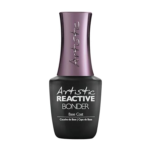 Amazon Com Artistic Reactive Bonder Base Coat Colour Revolution Reactive Hybrid Nail Lacquer 0 5 Fl Oz Premium Beauty