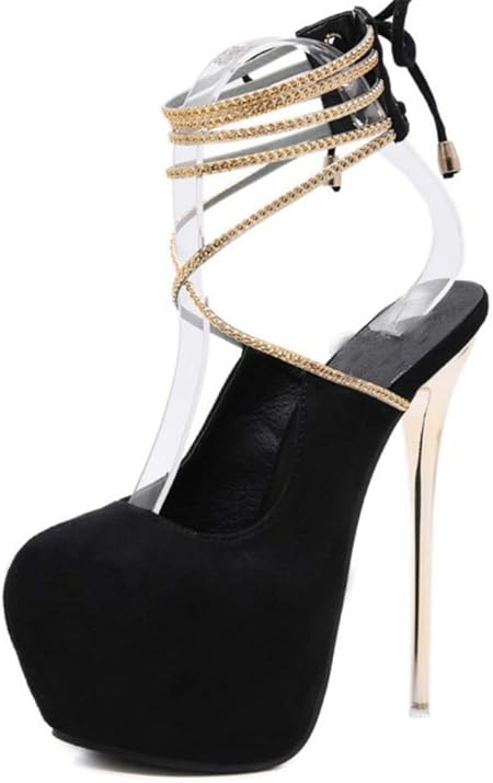 XIEZI Odio los Tacones Altos,15 cm.una Mujer de 16 cm.Sandalias  Impermeables,Zapatillas de Club Sexy,Zapatos de Modelo. : Amazon.es: Zapatos  y complementos