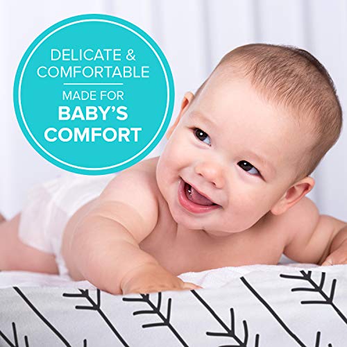 Kushies Baby Fitted Bassinet Sheets - 30 X 18 Bassinet Mattress Mini Crib Sheets - One Direction For Playpen & Bed Side Bassinets Mini Crib Sheet, One Direction Black & White (S335-619) #TOP1