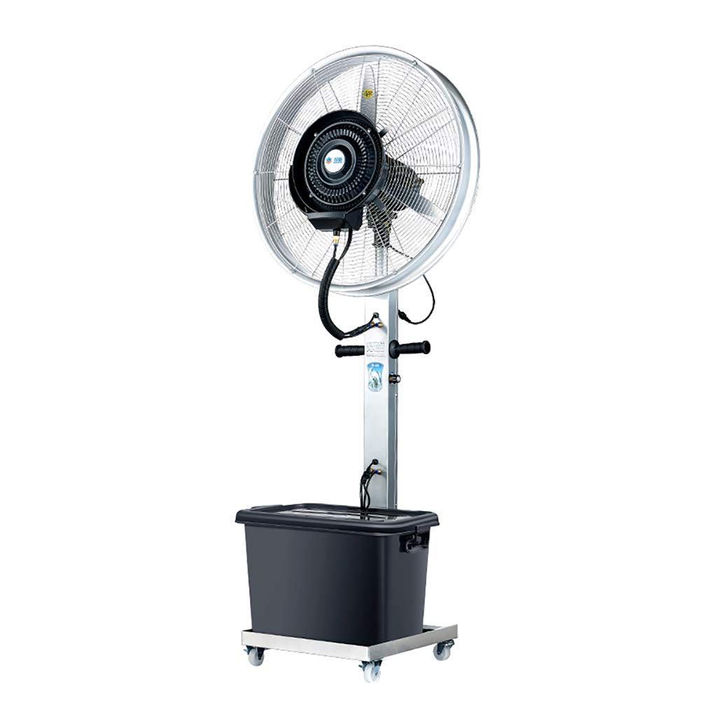 JKJZSALJ 42L-Oscillating Misting Fan With 3-Speed Operation And Stainless Steel Spray Turntable,For Commercial,Residential,Athletic-26-Inches