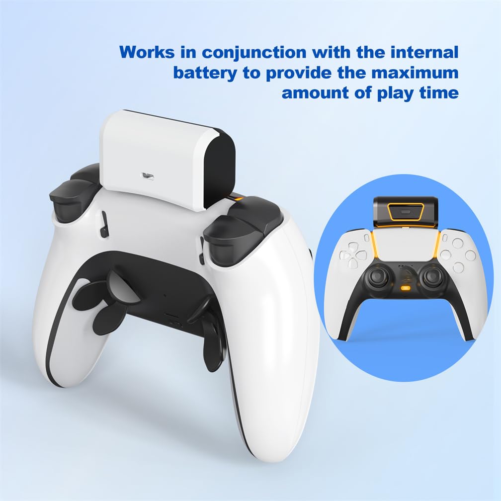 Chargeur de manette de jeu sans fil 1900 mAh pour manette de jeu PS5