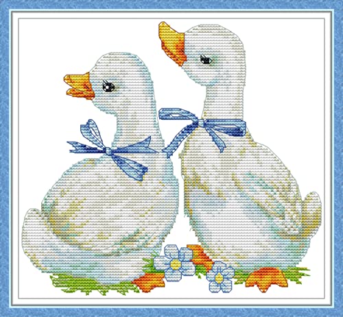 Kit d'art diamant peinture à strass 5D adultes motif canards 30x40cm