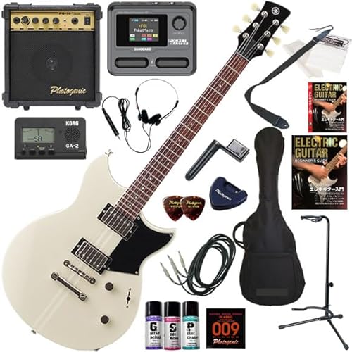 【セット品】YAMAHA エレキギター初心者入門 マルチエフェクターも入ってる最強の20点セット RSE20/VW(ビンテージホワイト)
