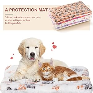4 Pack Ultra Soft Dog Cat Bed Mat with Cute Prints Reversible Fleece Dog Crate Kennel Pad Cozy Washable Thickened Hamster Guinea Pig Pet Bed Mat for Small Animals(13 x 19 Inches,Vivid Color) 4 Pack Ultra Soft Dog Cat Bed Mat with Cute Prints Reversible Fleece Dog Crate Kennel Pad Cozy Washable Thickened Hamster Guinea Pig Pet Bed Mat for Small Animals13 x 19 InchesVivid Color