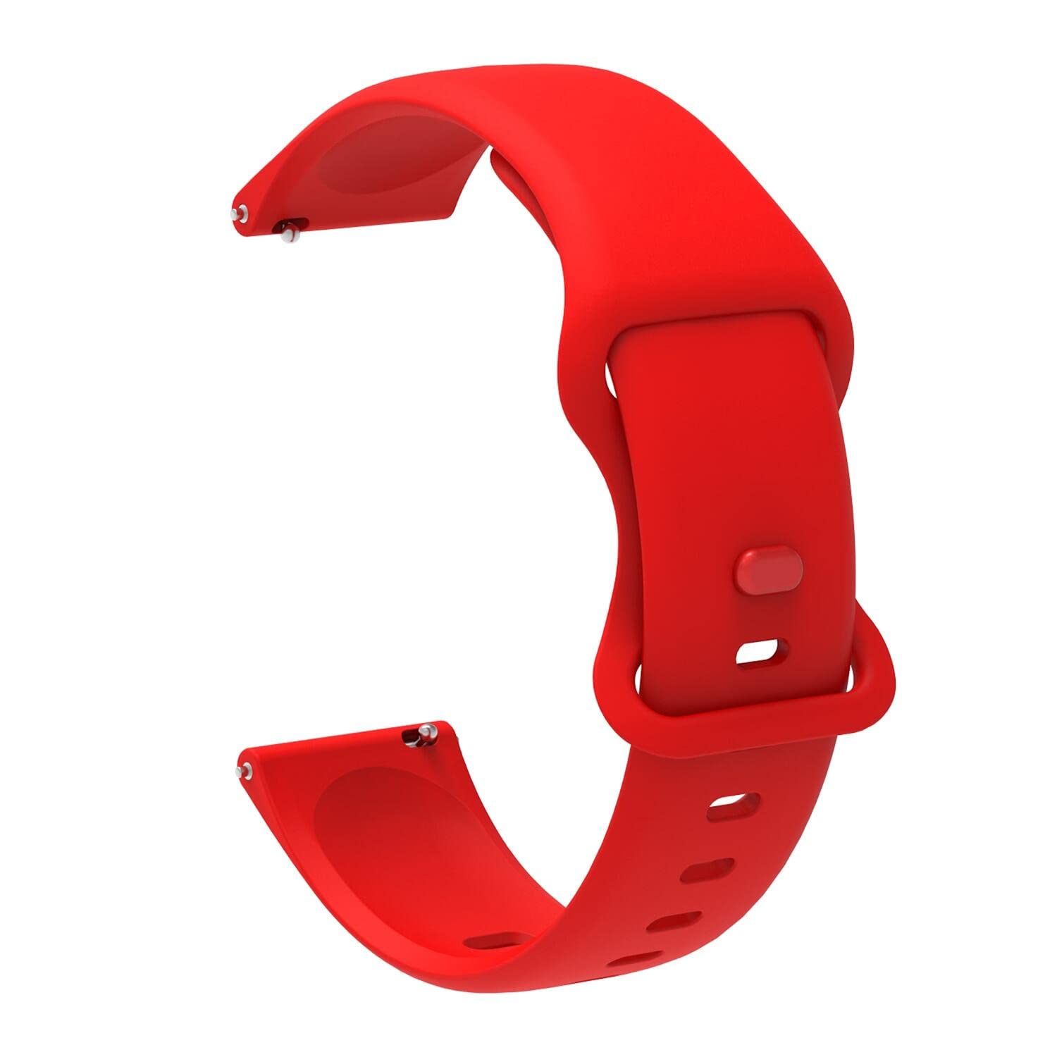STRAPY 22mm Soft Silicone Nato Strap Replacement Belt Band For Fire-Boltt Invincible BSW020 Smart Watch Straps [ Not for any Other Model] (Red) (B0C2KFRDZ4) Amazon Price History, Amazon Price Tracker