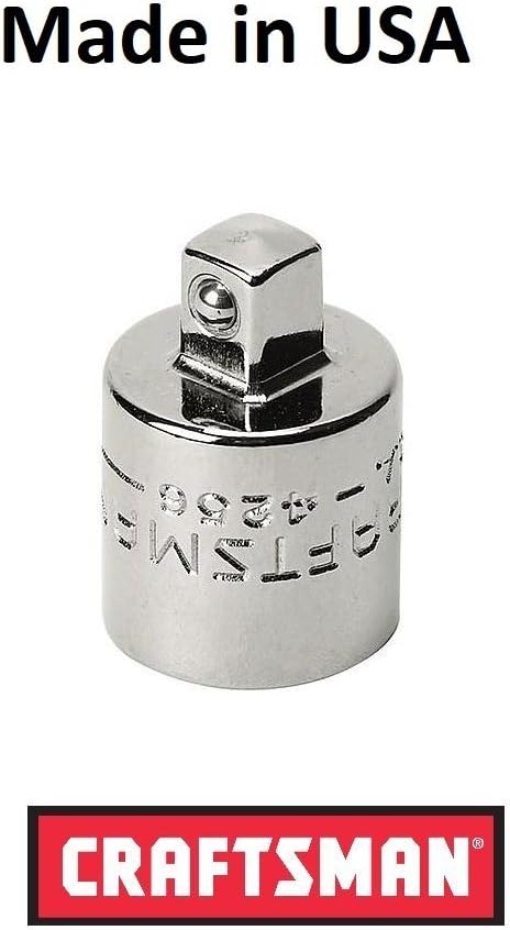 Craftsman 1/2 in. to 3/8 in. Socket Adapter Full polsih Part# 9-04259, Made in USA