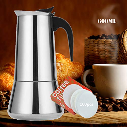 tovetop Espresso Maker, Moka Pot, Percolator Italian Coffee Maker, 12-Cup 21oz/300mL, Classic Full