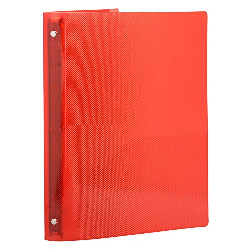 Jam Paper Plastic 0.75 Inch Binders - Assorted 3 Ring Binders (Red, Blue, Green & Orange) - 4/Pack #TOP6