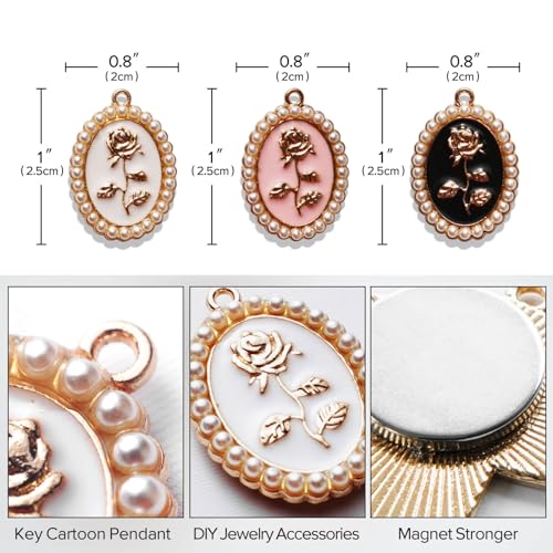 Image of Needle Minder for Embroidery, 3pcs Magnetic Needle Keeper for Cross Stitch, Lovely Cartoon Pin, Needlework Storage Accessory, Gift for Cross Stitch Lover (45-Needle)