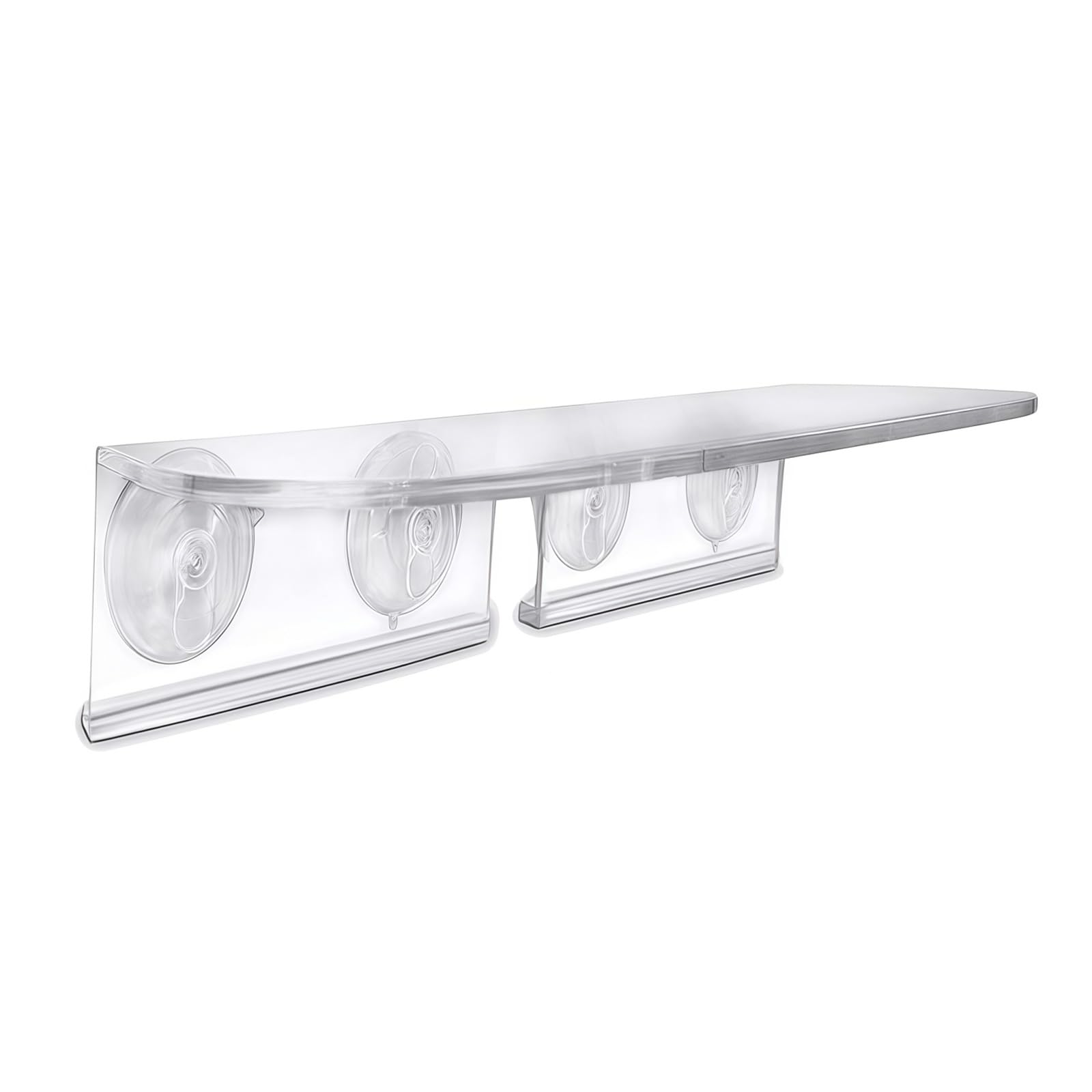 DSLKGWE Space Efficient Vegetable Stand Transparency Acrylic Strong Suction Cup Window Shelf for Hanging Succulents Transparency Acrylic Rack