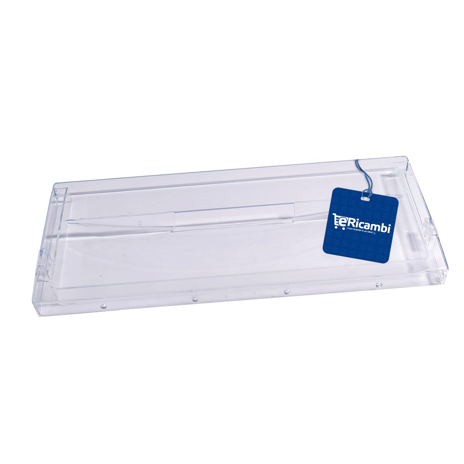 ERICAMBI®, Sportello Frontale Freezer Congelatore Frigorifero, Compatibile con Ariston Indesit, Dimensioni: 383x164x22 (mm) per Modelli: BCB BCF BCH HMB Trasparente Crystal