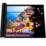 Tapis Puzzle Rouleau Feutre 116×66 cm, 1500 Pièces, Antiglisse, Tapis de Rangement Portable
